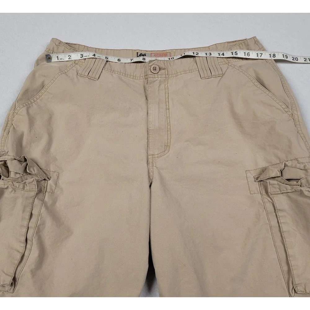 Lee Dungarees Men's Khaki / Tan Cargo Utility Shorts Size 34